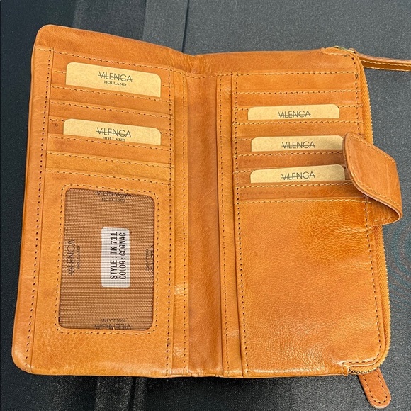 Vilenca Holland | Cognac Leather Wallet - Picture 4 of 14